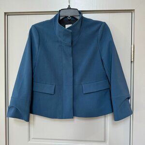 HALOGEN | Blue Cropped Blazer Size Small